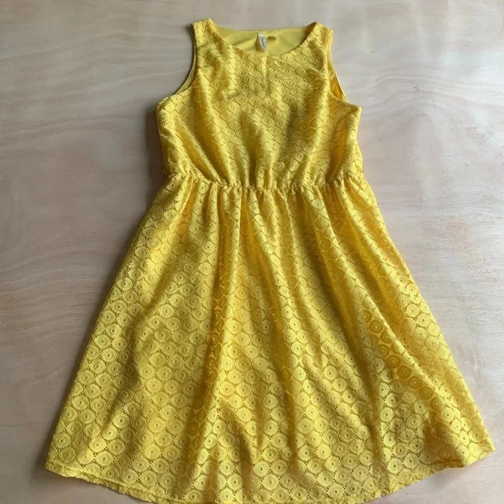 TACERA Sleeveless Crochet Lace Dress